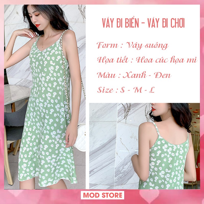 [𝐅𝐫𝐞𝐞𝐬𝐡𝐢𝐩 - 𝐇𝐚̀𝐧𝐠 𝐒𝐚̆̃𝐧] Váy 2 Dây Hoa Nhí Chất Lụa Mát Mịn Đủ Size Hot Hit 2021 V4 | BigBuy360 - bigbuy360.vn