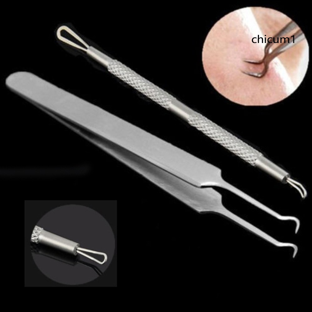 [Hàng mới về] Nhíp/ Kim nặn mụn chăm sóc da tiện lợi cao cấp CH-Pro