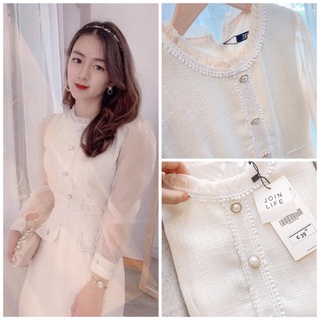 Váy dạ weet 2 lớp cúc ngọc cho nàng❤️