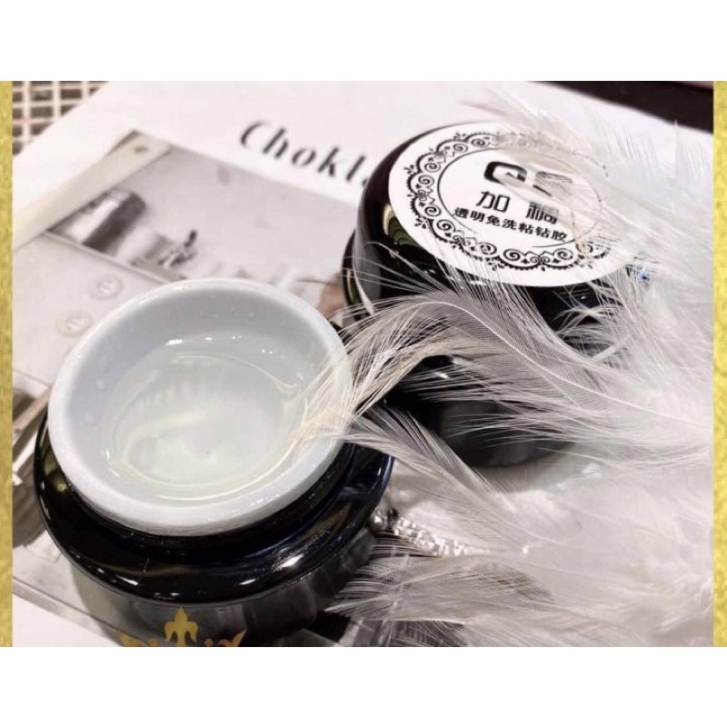 Gel định hình QS làm vân nổi, hoa thuỷ tinh, chà tráng gương nổi