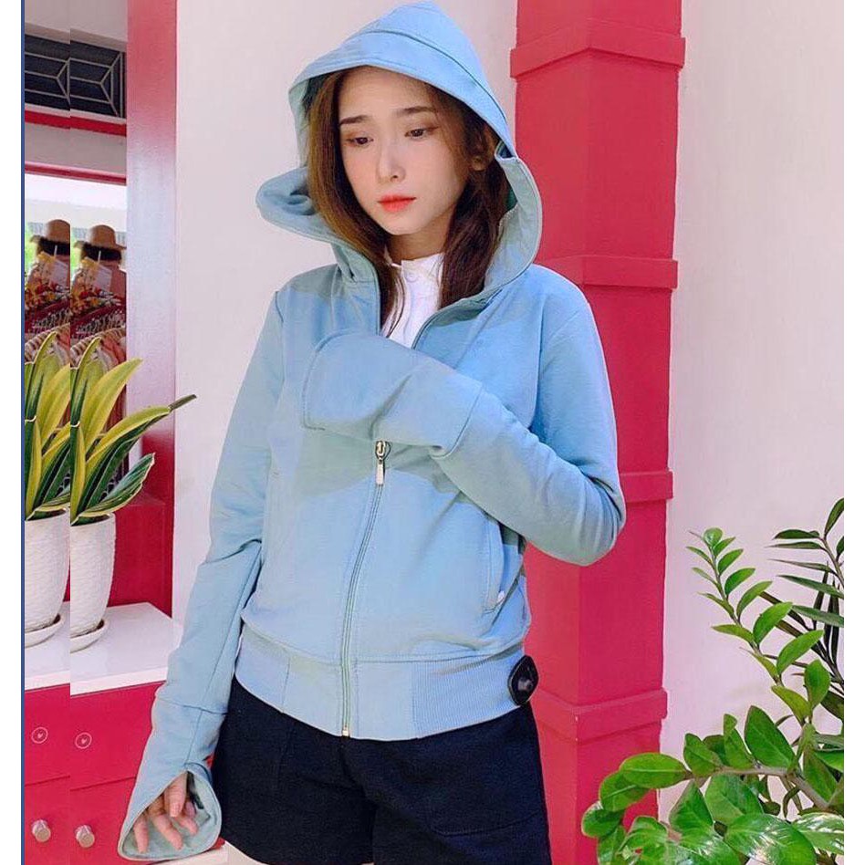 Áo chống nắng toàn thân Áo khoác nữ 3in1 vải dày 4 túi