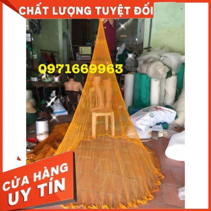 [SALE]  Chài ĐÁNH CÁ BẰNG DÙ GIA CÔNG Bắt Tép,Bắt Cá Gia Công Tay Hàng Chất Lượng Bung 5M Nặng 3KG ( TẶNG DÂY 5M )