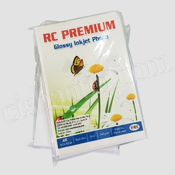 GIẤY IN ẢNH GLOSSY RC PREMIUM 4R( XẤP 50 TỜ KHỔ A6)