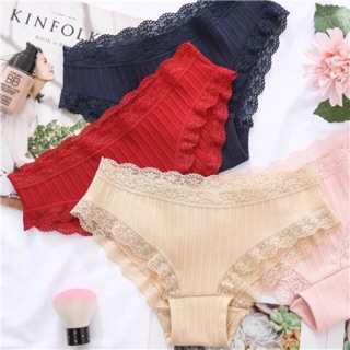 Quần lót nữ cotton viền ren cao cấp