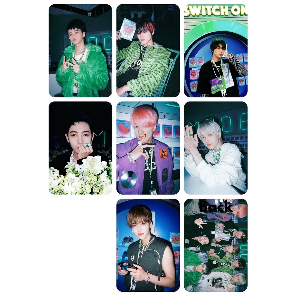 Set 7 card giấy bo góc in 2 mặt ảnh nhóm NCT DREAM - Glitch Mode - Twitter