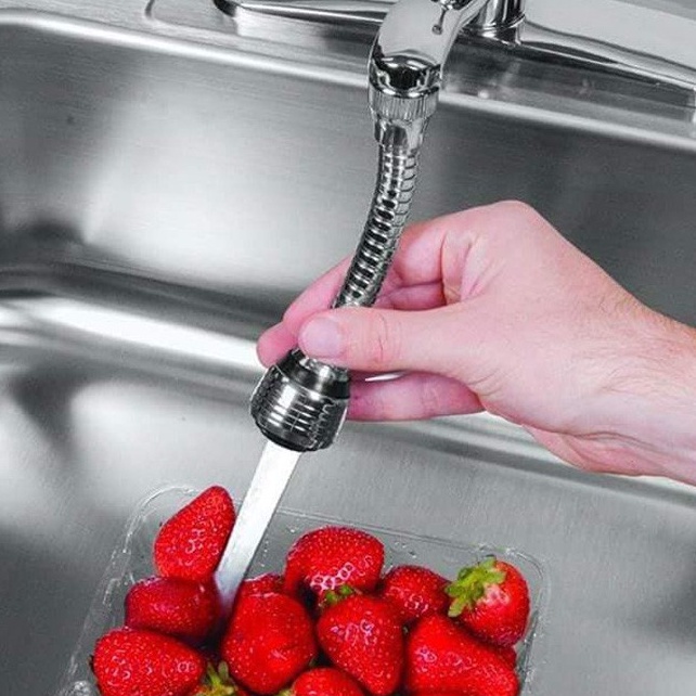 Vòi tăng áp bồn rửa chén xoay 360 độ bằng inox
