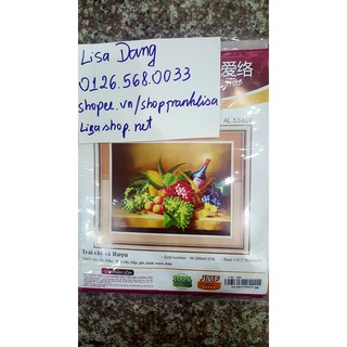 Tranh thêu TRÁI CÂY (tĩnh vật) 53469 (76x60cm) chưa thêu