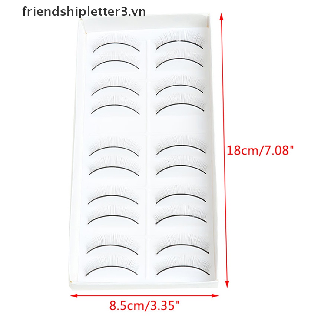 (Hàng Mới Về) Set 10 Cặp Lông Mi Giả Thủ Công Tiện Lợi Dành Cho Trang Điểm