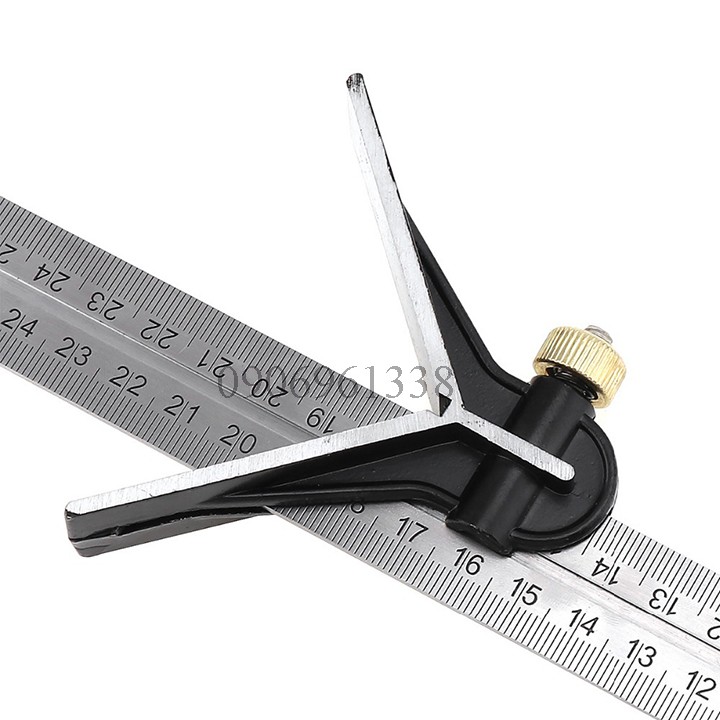 Thước đo góc đa năng, thước ke góc vuông 30cm