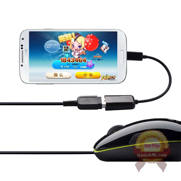 Cáp OTG chuyển đổi Type C Micro sang cổng USB cho điện thoại máy tính bảng kết nối chuột bàn phím game