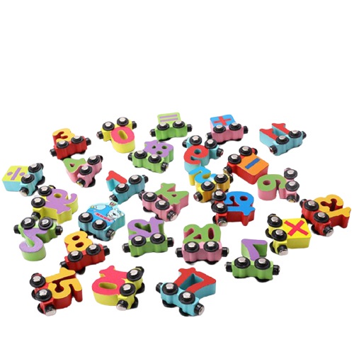 ĐOÀN TÀU SỐ HỌC-Đoàn tàu nam châm chữ và số - ĐỒ CHƠI GỖ TRÍ TUỆ CHO BÉ