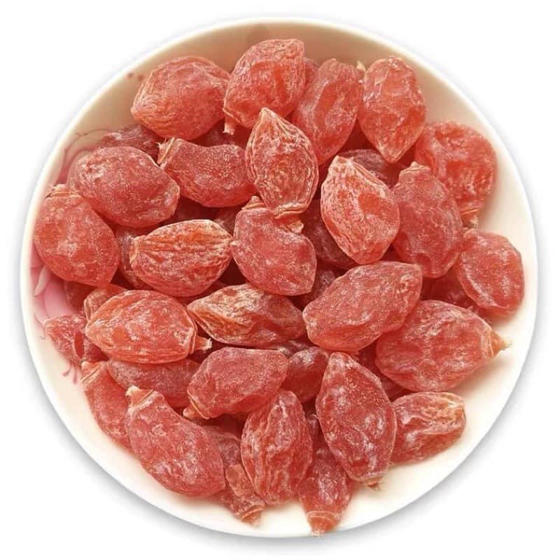 Ô mai xí muội  đào hồng phấn hộp 500g.