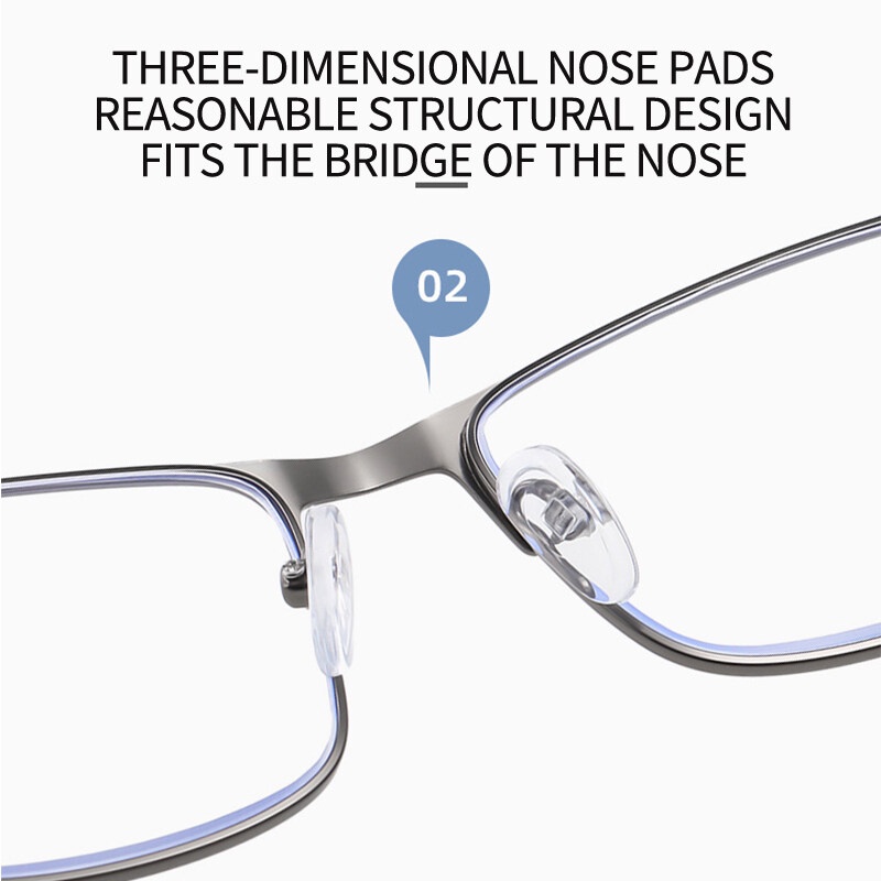 Kính Đọc Sách Gọng Thép Không Gỉ + 100 + 150 + 200 + 250 + 300 + 350 + 400