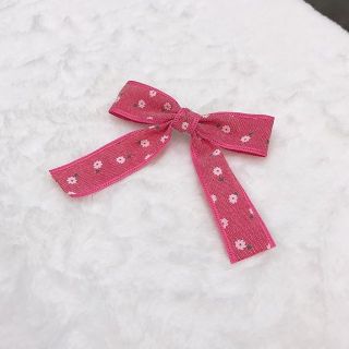 Cột tóc - kẹp tóc nơ hồng cánh sen
