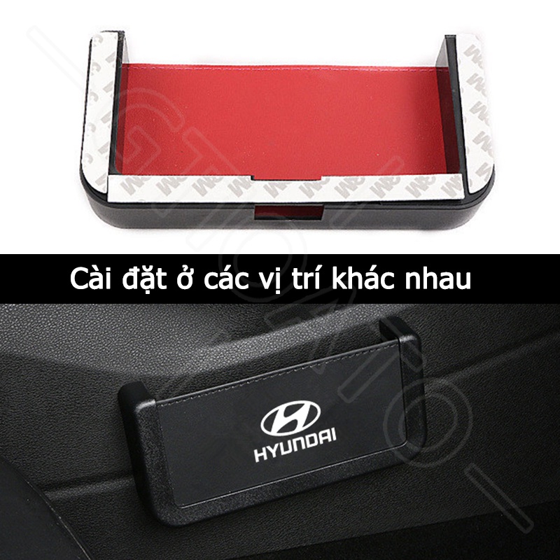 GTIOATO Hộp Đựng Điện Thoại Trên Oto Hộp Đựng Điện Thoại Trên Xe Túi Đựng Điện Thoại Trên Ô Tô HộP ĐựNg Đồ TrêN Ô Tô Khay ĐựNg Đồ Ô Tô Phụ Kiện Xe Hơi Cho Hyundai Grand Starex Avante Accent I10 Santa Fe Kona Venue Tucson Sonata Ioniq Creta