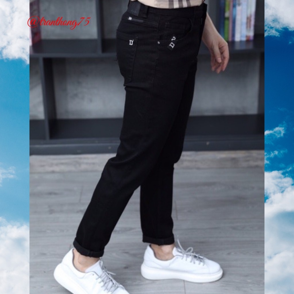 Quần jeans nam đen SKINNY cao cấp Vải đẹp, quần jean đen hình thật giá rẻ và quần nam đẹp | BigBuy360 - bigbuy360.vn
