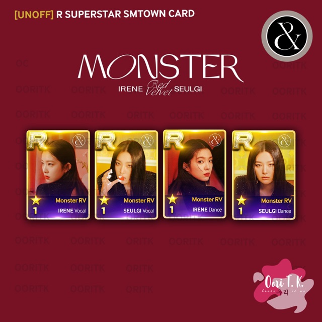 Bộ Thẻ Bài Trò Chơi Superstar Smtown Irene Seulgi