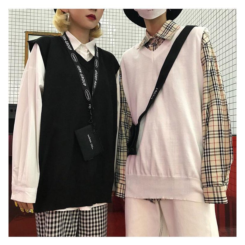 GILE TRƠN NAM NỮ - ÁO GILE UNISEX NAM NỮ - GILE ULZZANG - GILE HÀN QUỐC TRƠN