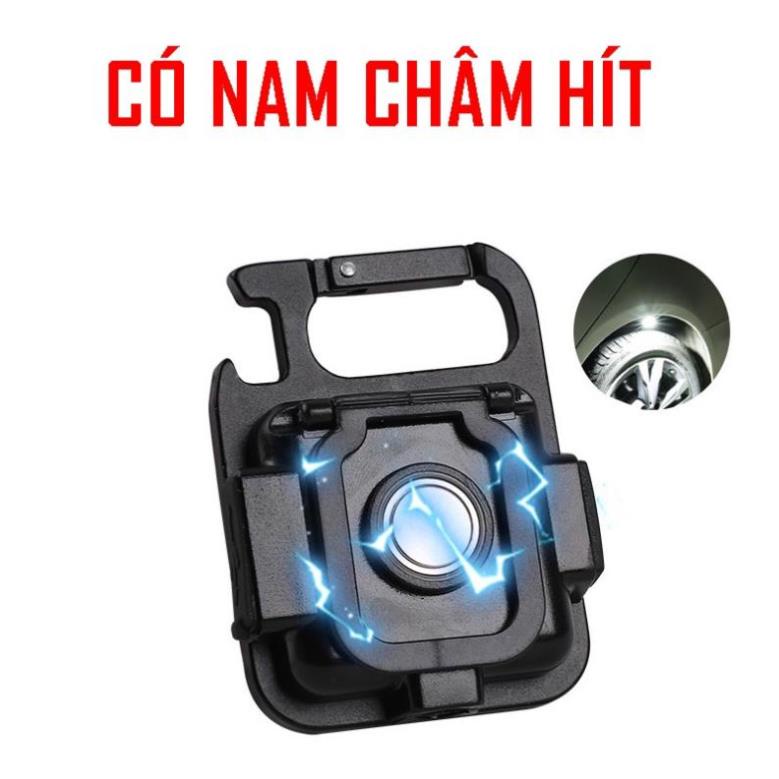 Đèn LED COB , Đèn Pin Mini Có Móc Khóa Đa Năng Sạc Cổng USB Tiện Dụng