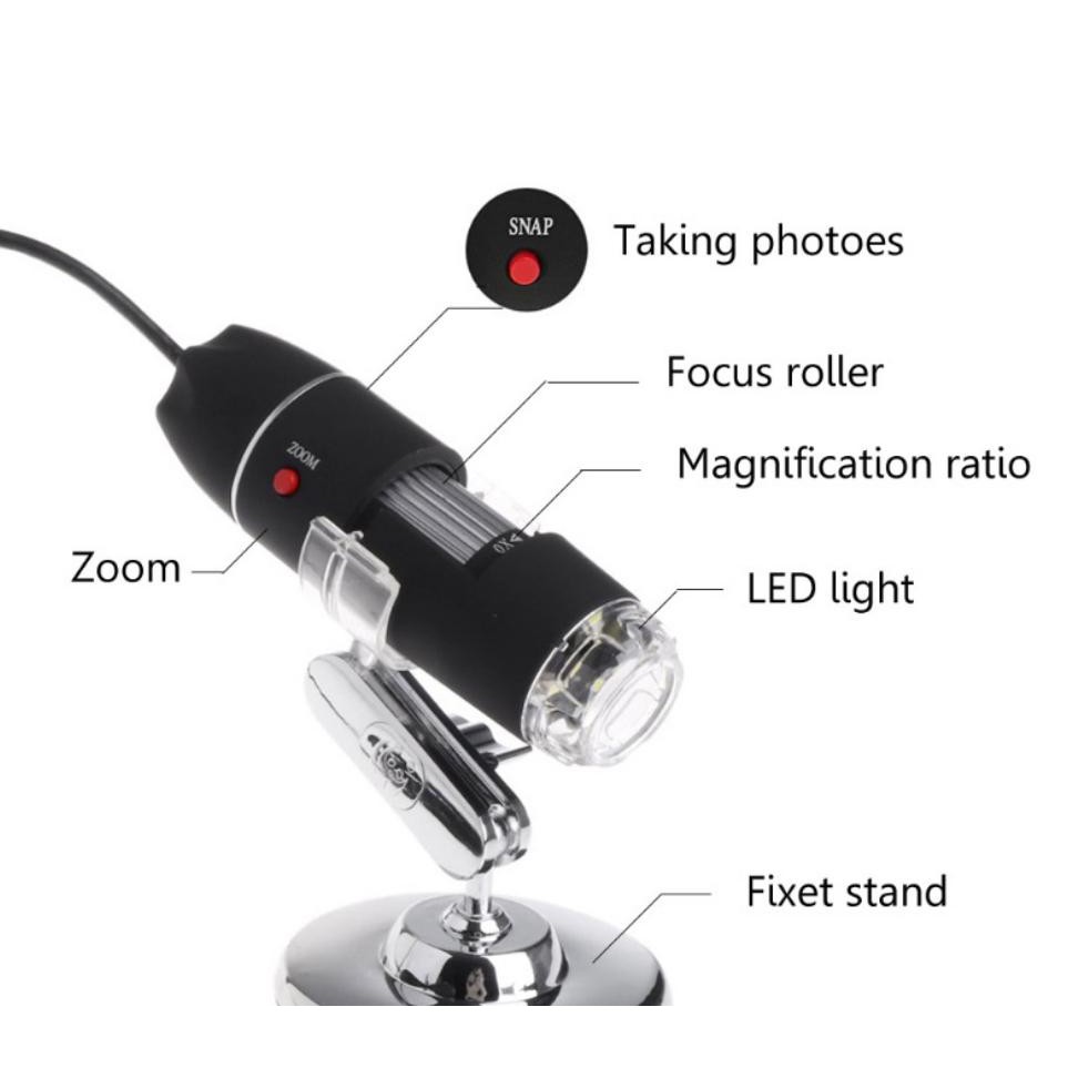 kính hiển vi cầm tay snap ZOOM từ  0-1600X kết nối điện thoại ,máy tính hiển thị chất lượng hình ảnh HD