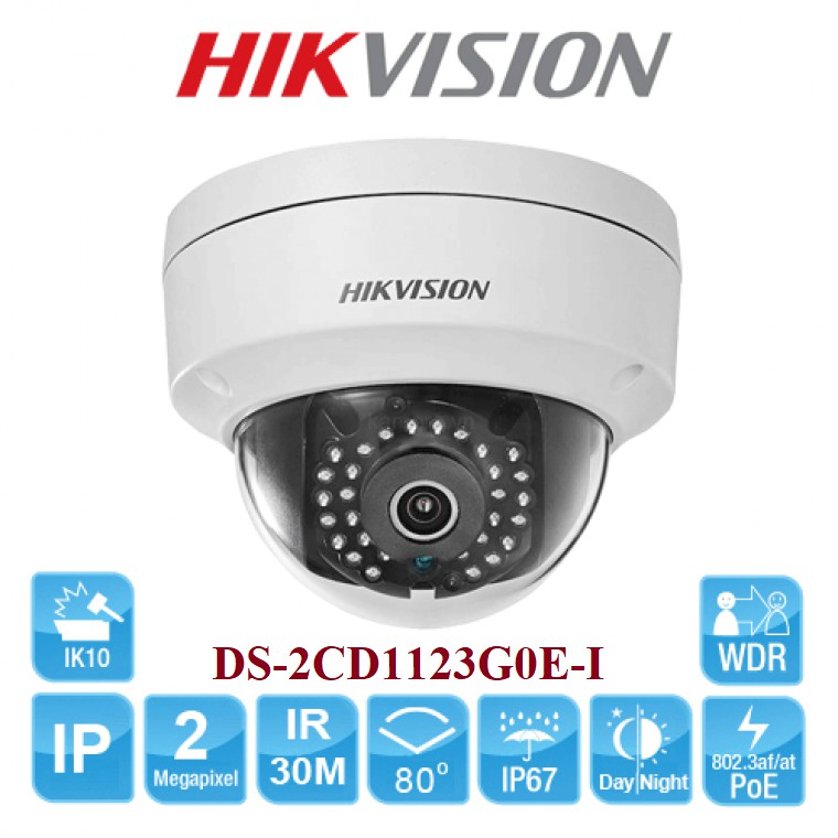 Camera IP HD Hồng ngoại 2MP Hikvision DS-2CD1123G0E-I - Hàng chính hãng