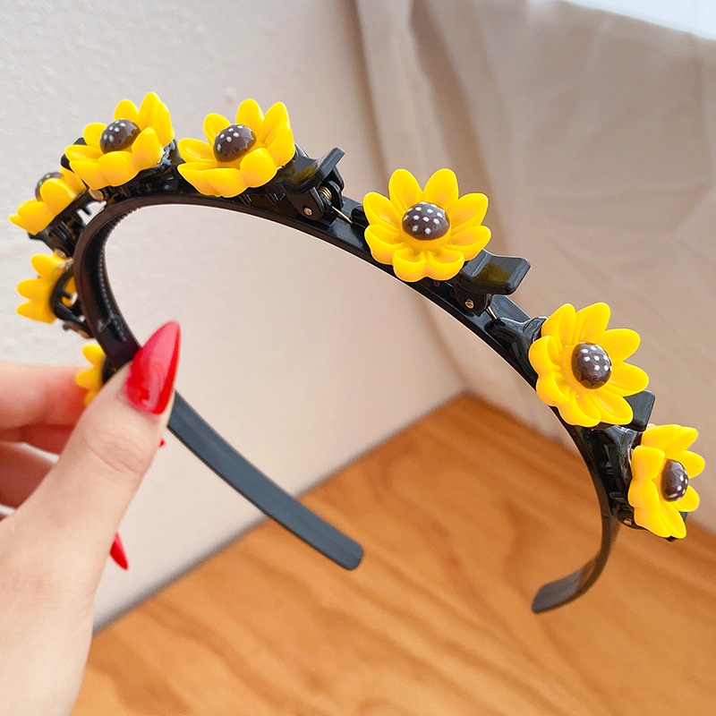 Cài tóc đính hoa nhiều màu sắc dễ thương dành cho trẻ em