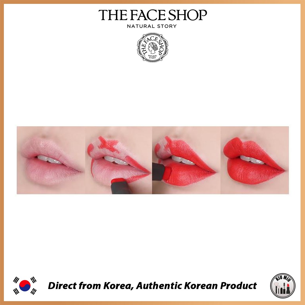 THE FACE SHOP PLAT VELVET & GLOSSY LIPSTICK*ORIGINAL KOREA*