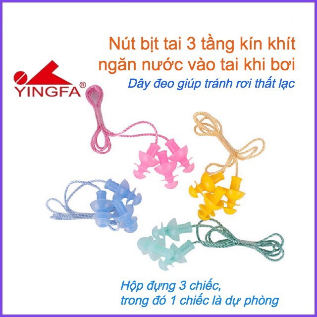 Nút bịt tai ngăn nước Yingfa có dây đeo