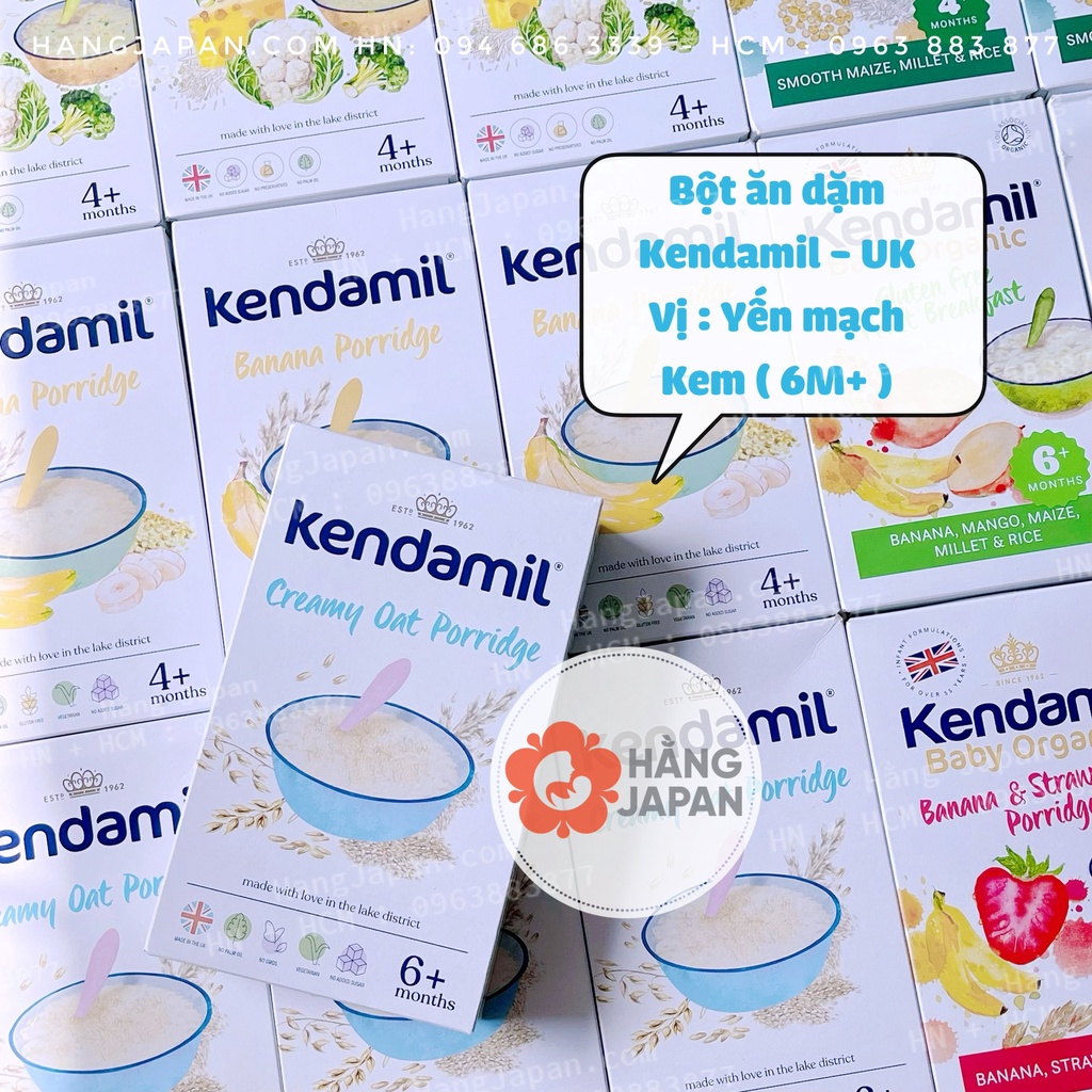 Bột ăn dặm Kendamil đủ vị cho bé từ 4 tháng trở lên hàng UK 150g