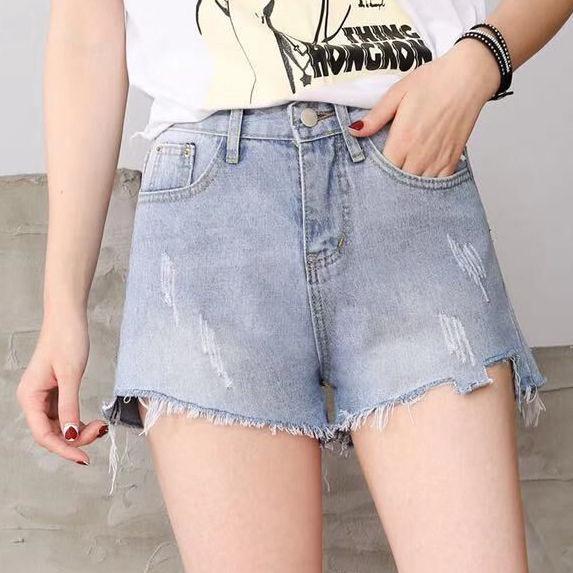 Quần Short Denim Lưng Cao Size Lớn