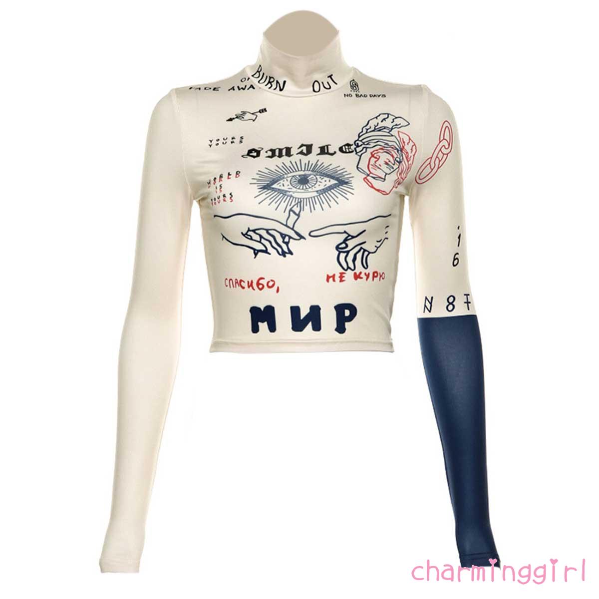 Áo Thun Tay Dài Cổ Cao Thời Trang Thu Sành Điệu | BigBuy360 - bigbuy360.vn