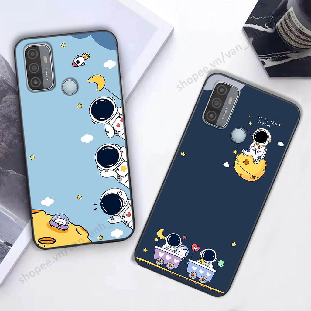 Ốp Oppo A53 hình bầu trời, phi hành gia đẹp, ốp lưng điện thoại oppo viền dẻo cao cấp