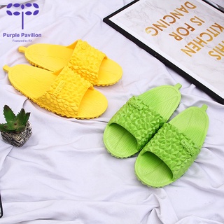 ✿Cổ Phiếu Sẵn Sàng✿Dép Sandal Đế Mềm Chống Trượt Hình Trái Sầu Riêng Cho Trẻ Em Và Người Lớn