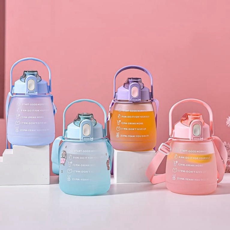 BÌNH ĐỰNG NƯỚC DUNG TÍCH 1300ML KÈM STICKER SIÊU DỄ THƯƠNG