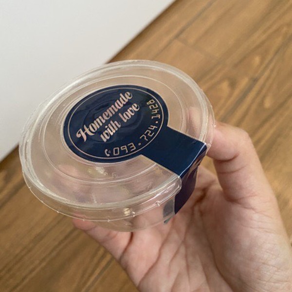 100 Tem nhãn, decal nhựa (4cmX4cm) không thấm nước, để tủ đông | BigBuy360 - bigbuy360.vn