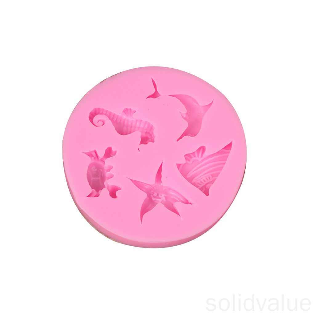 Khuôn Silicon Làm Bánh / Xà Phòng / Bánh Mousse Hình Cá Ngựa Biển Diy 1 Cái