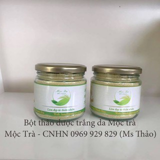 Bột thảo dược dưỡng trắng da mộc trà Handmade
