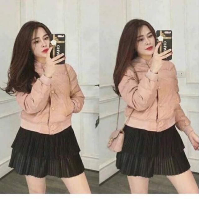 Váy tầng dập li có hình thật