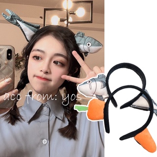 Băng đô cài tóc hình cá + cà rốt dễ thương