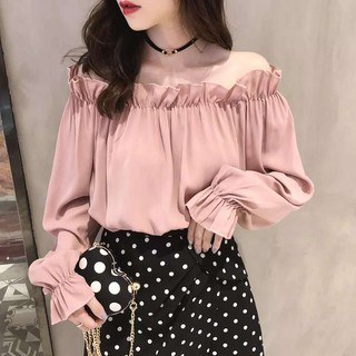 Áo trễ vai kiểu dáng Hàn Quốc