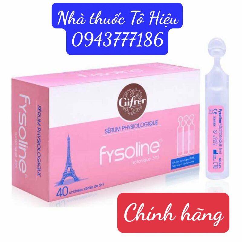 Fysoline - Nước muối sinh lý Pháp - Vệ sinh mắt, mũi, miệng cho bé