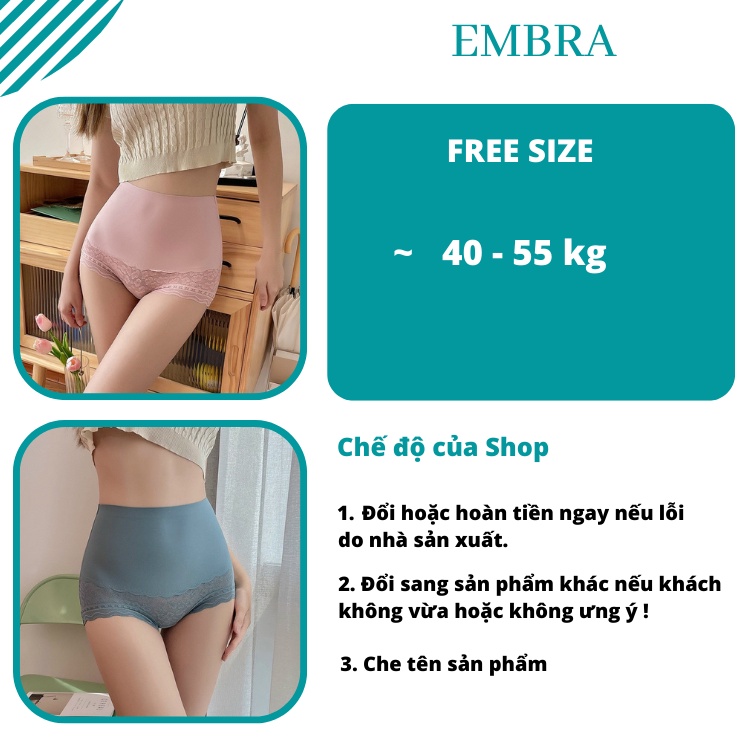Quần lót nữ EMBRA gen bụng cao cấp EBQL26