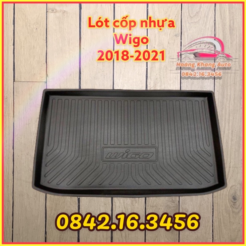 Lót cốp nhựa Wigo 2018 - 2021 ( nhựa dẻo đàn hồi)