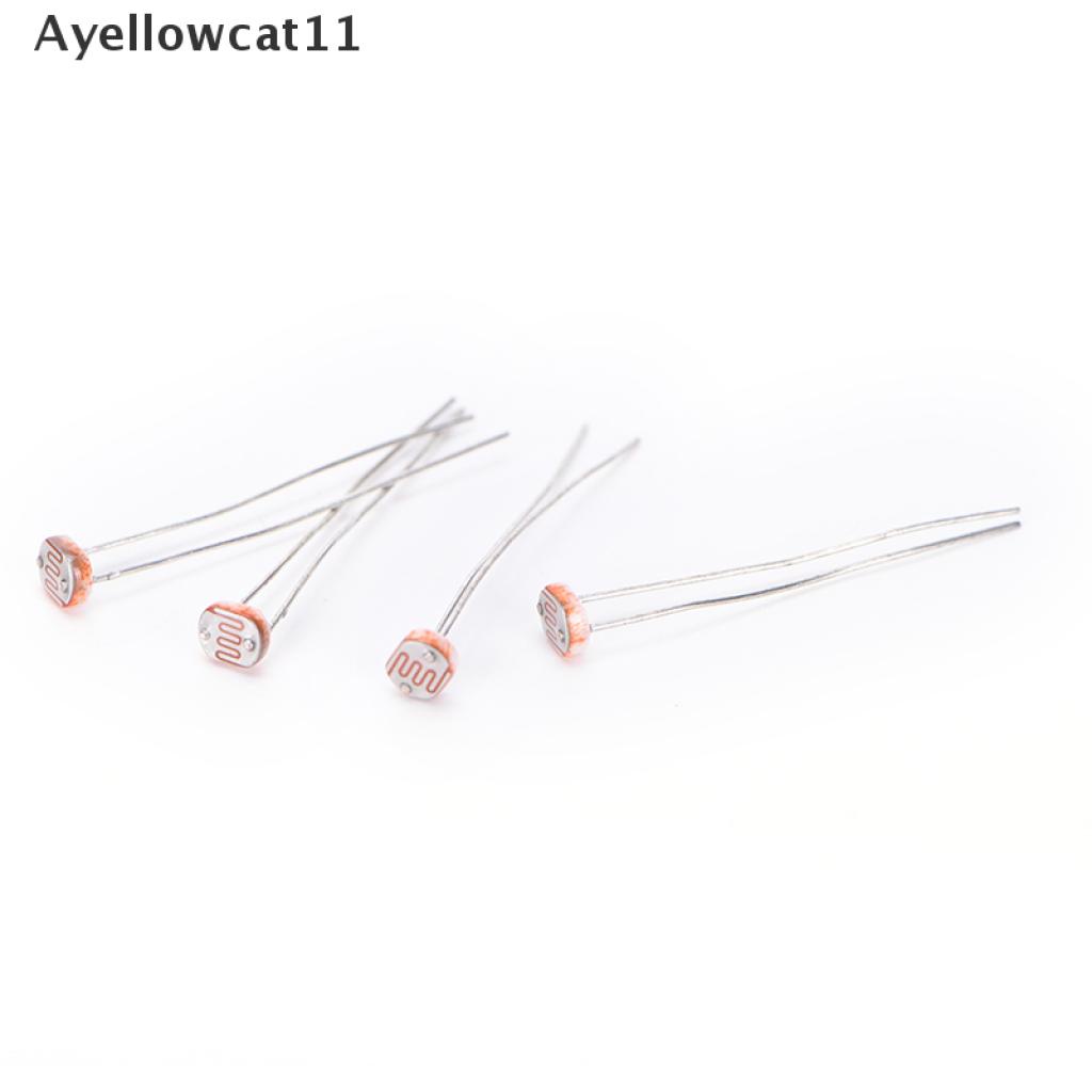 Set 20 Linh Kiện Cảm Biến Quang Điện Trở Ldr Cds 5mm Gl5516 Arduino Vn