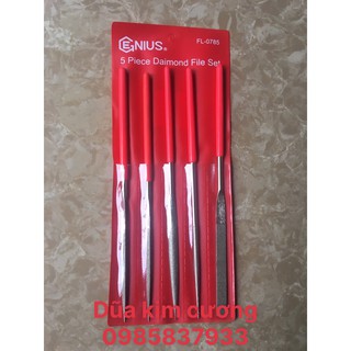Bộ dũa kim cương 5 chiếc FL-0785 Genius tại Máy cầm tay NTT bảo hành dài hạn dùng làm bóng bề mặt dễ dàng hiệu quả