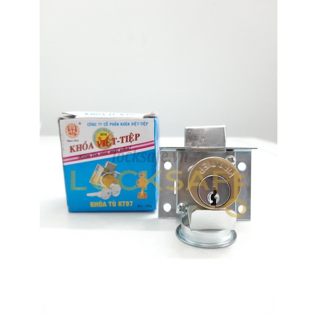 Ổ Khoá Tủ Việt Tiệp KT74, 03201 Đồng Thau Cao Cấp Chính Hãng
