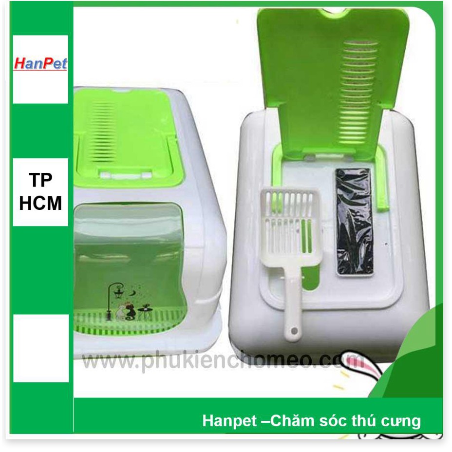 VD2 (2 loại) Nhà vệ sinh cho mèo (KT 47x36 cao 39cm) (Màu ngẫu nhiên) nha ve sinh meo / khay dung cat meo /