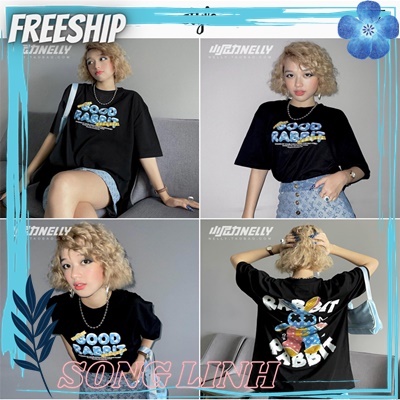 Áo thun cộc tay Nelly -Heybig mẫu GOOD RABBIT