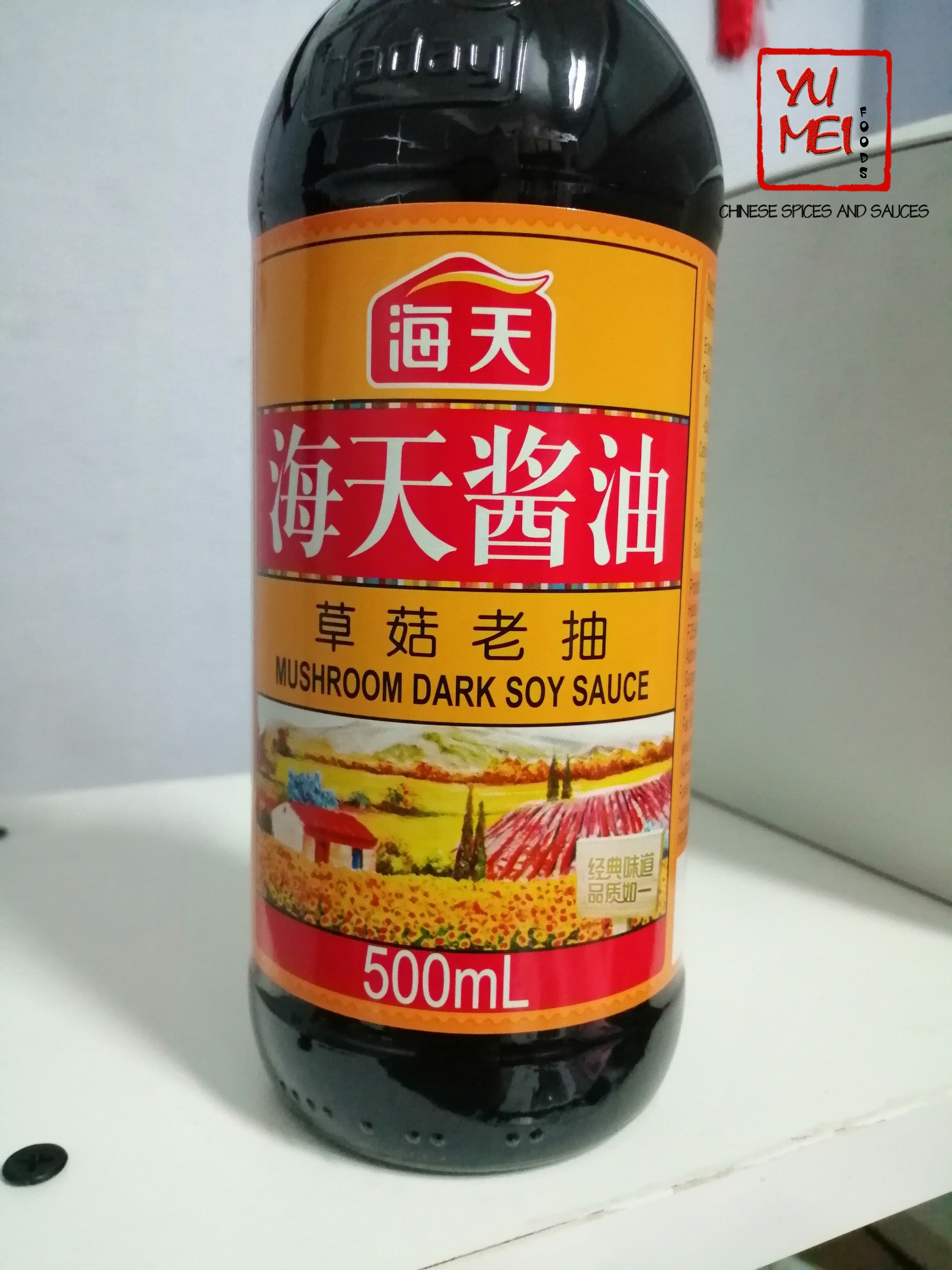 Hắc Xì Dầu Nấm Rơm Hải Thiên 500ml - Mushroom Dark Soy Sauce Haday