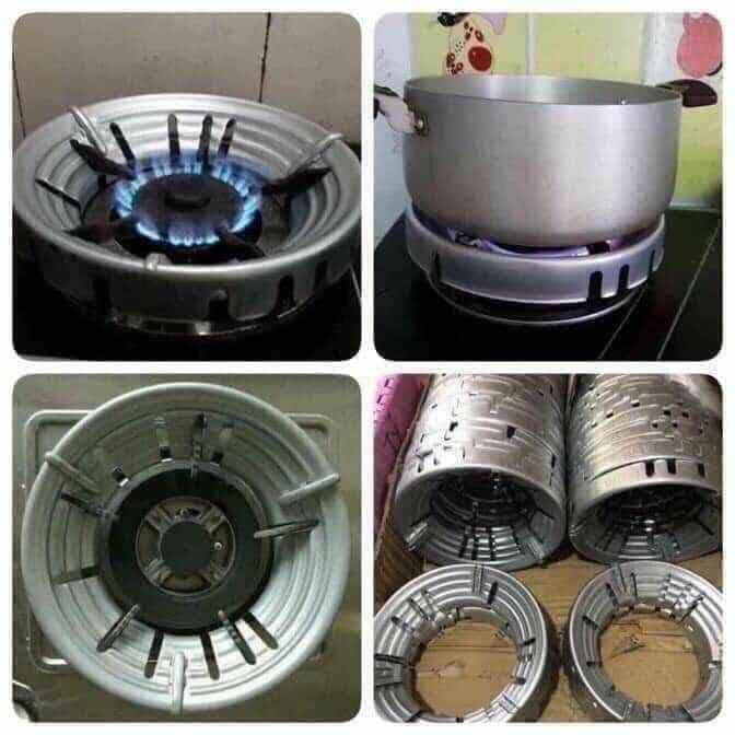 Kiềng chắn gió bếp gas giúp tiết kiệm gas nấu đồ ăn nhanh hơn